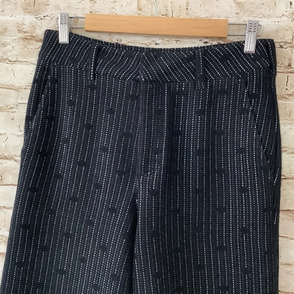Anthropologie Cartonnier Jacquard Dot Wide Leg Pants 27 4 - Picture 5 of 8